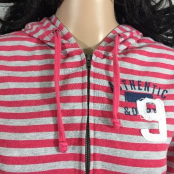 Cocoa Authentic Vintage Hoodie Small Pink Striped - Picture 2 of 7
